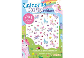 24 Pages of Puffy Unicorn Stickers