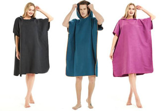 Absorbent Microfibre Robe Towel - Three Colours Available