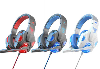 PC Gaming Headset with Microphone - Available in Three Colours & Option for Two