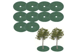 10-Pieces Non-Woven Tree Mulch Ring Set - Available in Two Sizes & Option for Two-Set