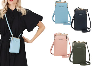 One-Pack Women's Crossbody Mobile Phone Bag - Four Colours Available & Option for Two-Pack