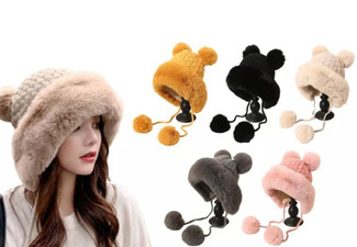 Winter Oversized Hat with Pom Pom - Five Colours Available