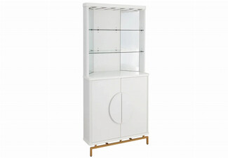 Wine Cabinet with Half-Moon Handles - Available in Two Colours