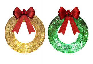 LED Christmas Wreath Decor - Two Colours Available