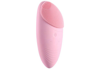 Sonic Silicone Scrubber Facial Cleansing Brush - Option for Two