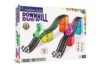 Magna-Tiles 40-Piece Downhill Duo Set - Option for Two Sets