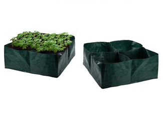 Two-Pack of Four-Section Grow Bags - Option for Four-Pack