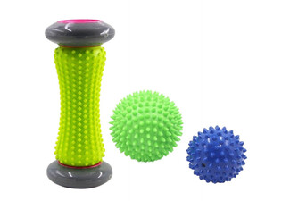 Foot Massage Roller with Two Massage Balls - Available in Two Colours