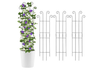 Four-Piece Metal Garden Trellis for Climbing Plants