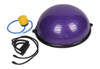 Half Balance Yoga Ball with Resistance Bands