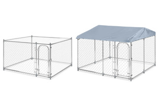 Outdoor Galvanised Steel Frame Dog Run Range - Eight Options Available