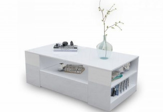 Two-Drawer High-Gloss Coffee Table