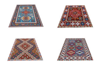 Retro Boho Printed Floor Carpet - Four Styles & Three Sizes Available