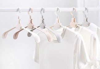10-Piece Retractable Laundry Hangers - Three Colours Available