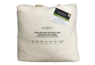 10% Down & 90% Feather Duvet Inner - Two Sizes Available