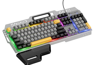 Hoco RGB Ergonomic Wired Gaming Keyboard with Wrist Rest