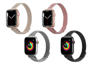 Magnetic Band Compatible Apple iWatch Milanese Loop Band - Available in Four Colours & Two Sizes