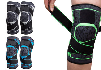 Two-Pair of Sports Knee Sleeve - Three Colours & Six Sizes Available