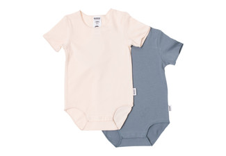Two-Pack Bonds Baby Organic Cotton Short Sleeve Bodysuit - Two Colours Available