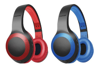 PROMATE Deep Base Bluetooth V5.0 Wireless Over-Ear Headphones - Three Colours Available