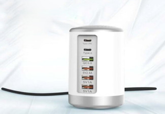 65W Multi-Port USB Charger Dock