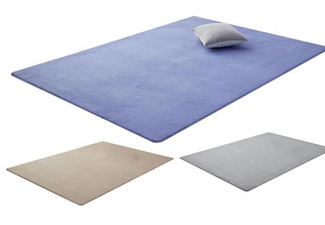 Washable Non-Slip Coral Soft Rug - Available in Four Colours & Three Sizes