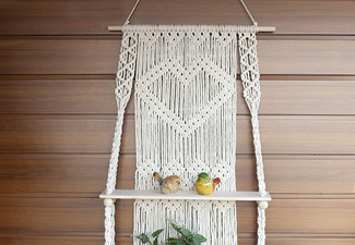 Two-Tier Rope Hanging Plant Pot