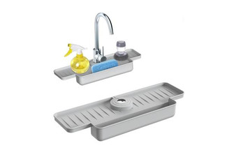 Silicone Splash Guard Sink Organiser