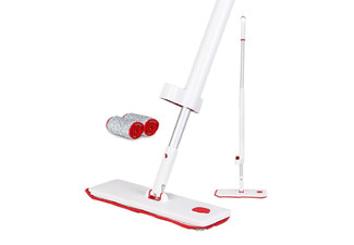 Self-Wringing Microfibre Spray Flat Mop for Cleaning