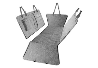 Dog Car Back Seat Cover with Mesh Window - Available in Six Colours