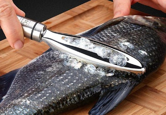 Stainless Steel Fish Scaler with Tweezers