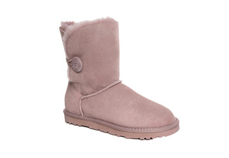 Ozwear Ugg Classic Short Button Boots Water-Resistant -  Six Sizes Available