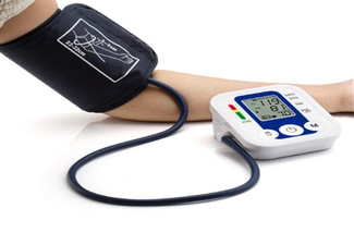 Blood Pressure Monitor with Adjustable Cuff