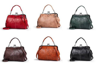 Vintage Style Crossbody Bag - Six Colours Available