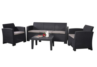 Divano XL Black Outdoor Furniture Set