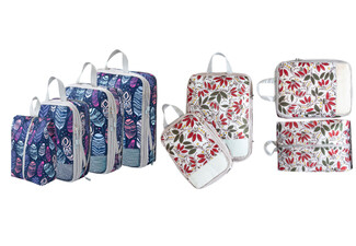 Four-Piece Travel Compression Packing Cubes Set - Available in Three Styles