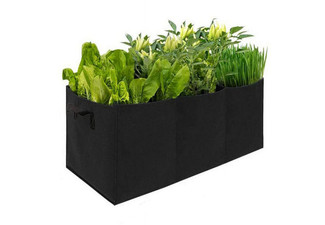 Rectangle Plant Grow Bag with Handles - Option for Two
