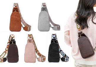 Women's PU Leather Crossbody Sling Bag - Five Colours Available