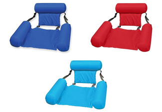 Inflatable Swimming Floating Lounge Chair - Three Colours Available