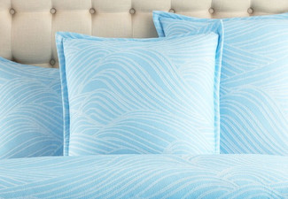 Oscillate Jacquard Quilt Cover Set - Available in Three Sizes & Option for Pillowcase