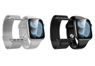 Nexus Pulse IPX6 Water-Resistant Smartwatch iOS Android Silver