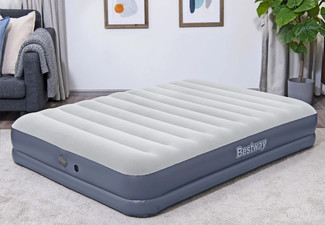 Bestway Queen Air Mattress with Built-in Rechargeable Pump