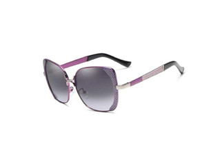 Women's Purple Vintage Polarized Sunglasses