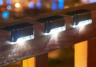 Outdoor Solar-Powered Staircase LED Light - Two Options & Three Styles Available