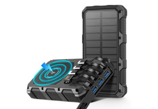 36800mAh Portable Solar Power Bank