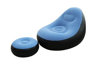 Inflatable Leisure Sofa Chair & Footstool - Available in Two Colours