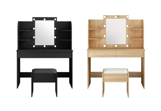 Modern Dressing Table Set - Two Colours Available