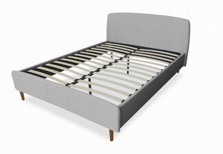 Zion Modern Grey Queen Bed Frame