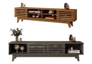Retro Style Wood TV Stand - Two Colours Available