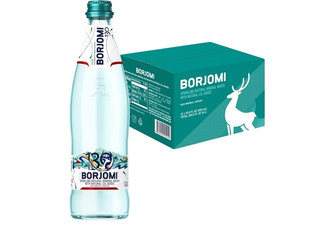12-Pack of 500ml Borjomi Natural Sparkling Spring Water